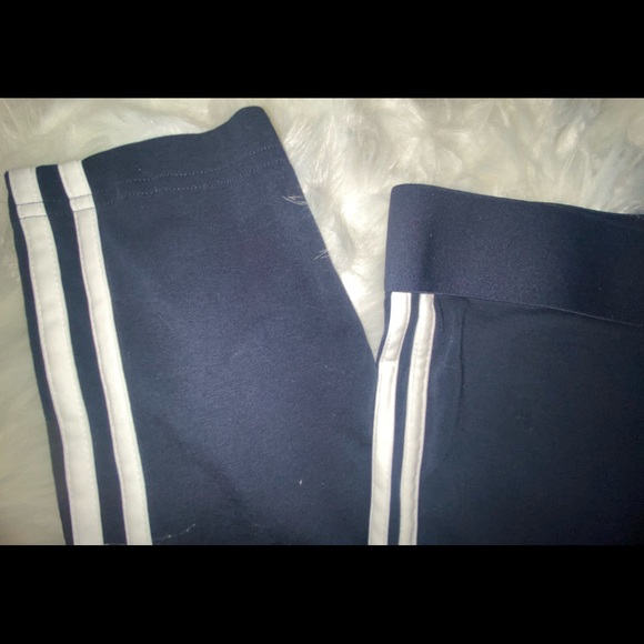 Brand New Women's Adidas 3 Striped Tights/Legend Ink White 2XL (w/out tag) - Picture 7 of 8